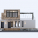 3d Residential house from containers model buy - render