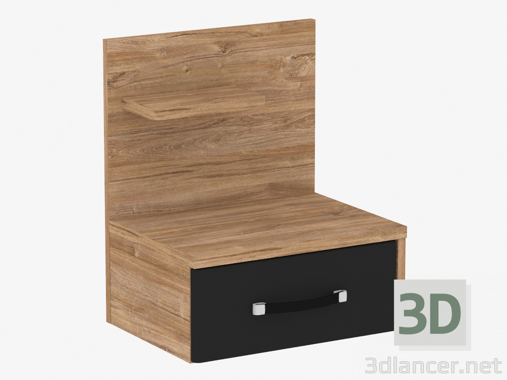 modèle 3D Table de chevet 1S (TYPE MOAK01L) - preview