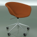 3D Modell Stuhl 4239 (5 Räder, drehbar, mit Polsterung f-1221-c0556) - Vorschau