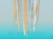 Lamp with glass icicles