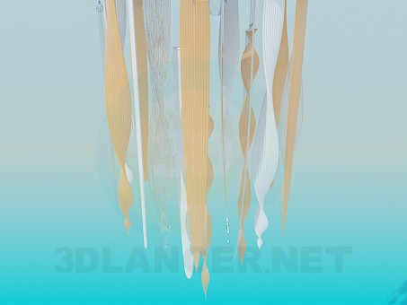 modello 3D Lampada con vetro icicles - anteprima