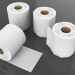 3d 3D Tissue Paper Roll model buy - render