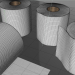 3d Рулон салфетки 3D модель купить - ракурс