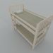 3d Двуспальная кровать модель купить - ракурс