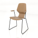 3D Modell Stuhl auf Kufen D12 mm mit Armlehnen - Vorschau