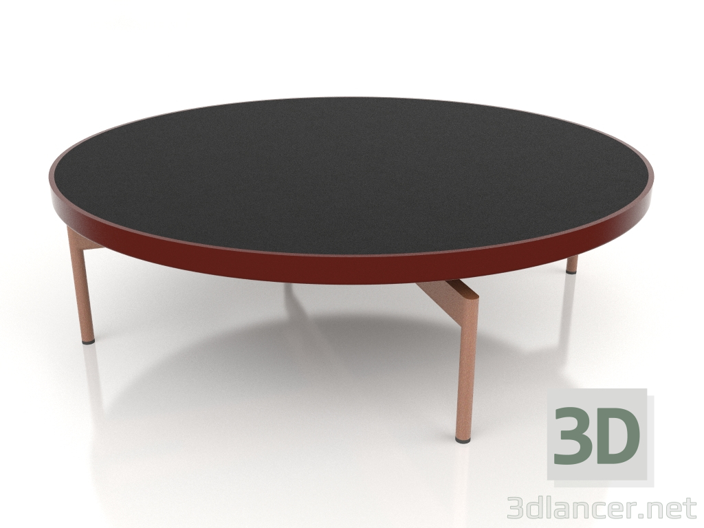 3d model Round coffee table Ø120 (Wine red, DEKTON Domoos) - preview