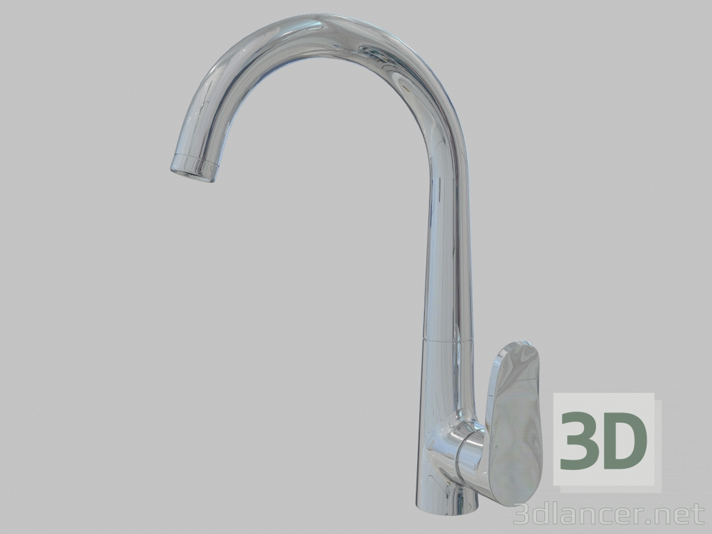 3d model Washbasin faucet with spout U Werbena (BCW 062M) - preview