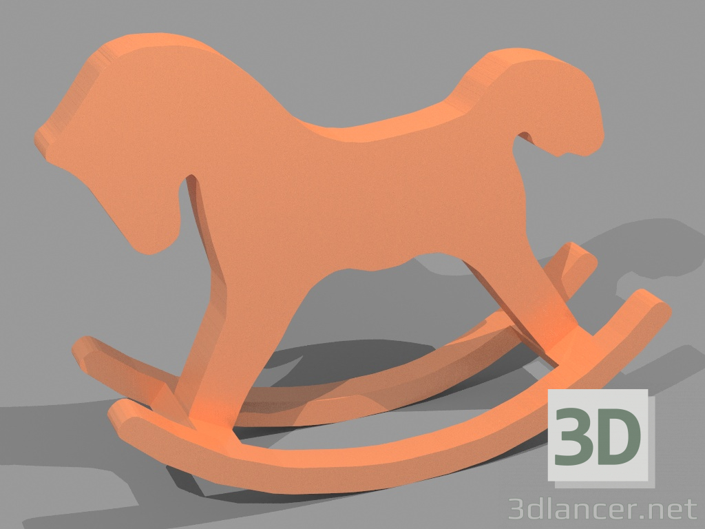 Estatuilla caballo 3D modelo Compro - render