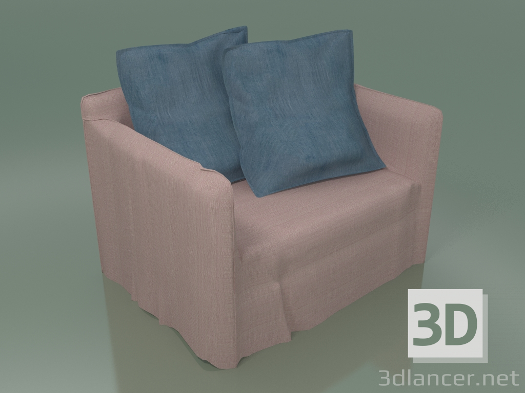 3D Modell Sessel für zwei (09) - Vorschau