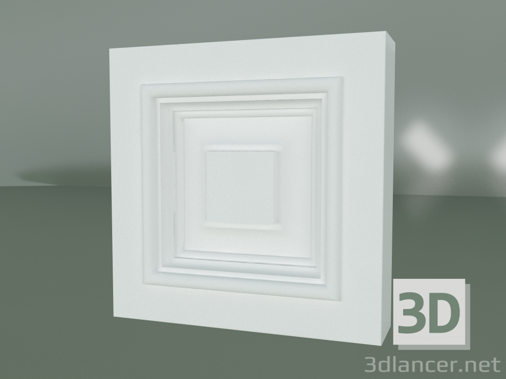 3D modeli Alçı dekorasyon elemanı ED141 - önizleme