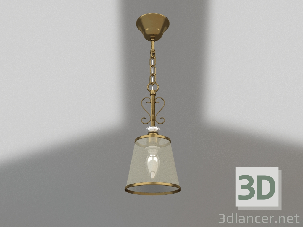 3d model Lámpara colgante Driana (FR2405-PL-01-BZ) - vista previa