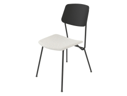 Strain chair with soft seat h81 (black plywood)