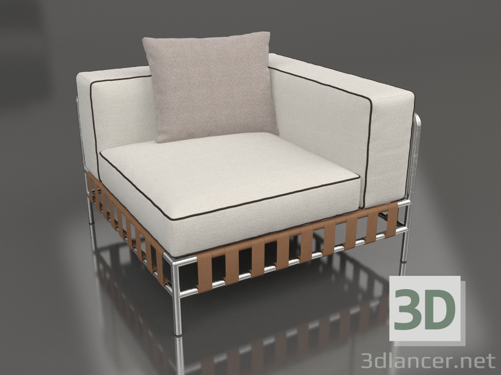 3d model Sofa module, section 6 - preview