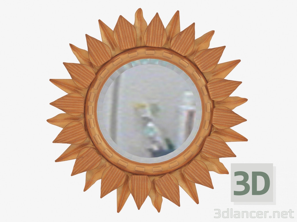 3d model Sol Gold Mirror - preview
