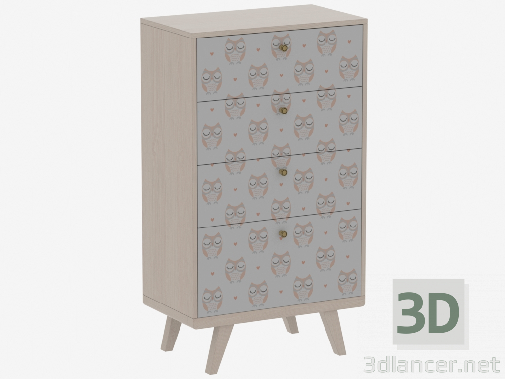 3d model High chest of drawers THIMON (IDC006007058) - preview