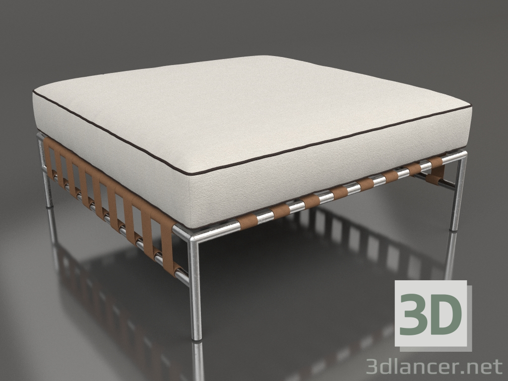 3D Modell Sofamodul, Hocker - Vorschau