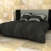 3d Кровать со стеганым одеялом модель купить - ракурс