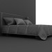 modello 3D di Doppia letto con trapuntato coperta comprare - rendering