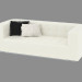 3d model Leather Sofa Poker (207x92x70) - preview