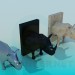 3D Modell Eine gefüllten Nashorn - Vorschau
