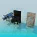 3D Modell Eine gefüllten Nashorn - Vorschau