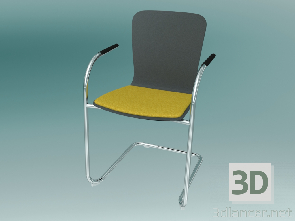 Modelo 3d Cadeira para visitantes (K23V1 2P) - preview