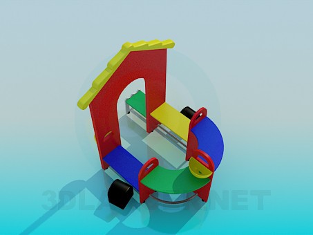 3d модель Детский домик для игр – превью