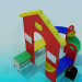 3D Modell Kinderhaus für Spiele - Vorschau
