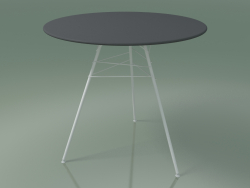 Outdoor table with a round worktop 1814 (H 74 - D 79 cm, HPL, V12)