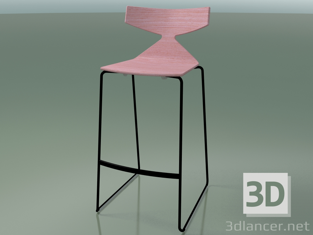 modèle 3D Tabouret de bar empilable 3704 (rose, V39) - preview