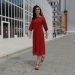Mujer, en, vestido rojo 3D modelo Compro - render