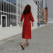 3D Kırmızı elbiseli kadın modeli satın - render