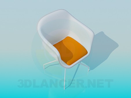 3d model Chair on thin legs - preview