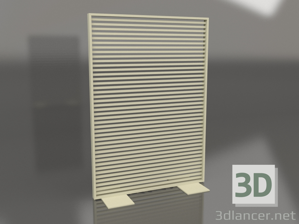 modello 3D Parete divisoria in alluminio 120x170 (Oro) - anteprima