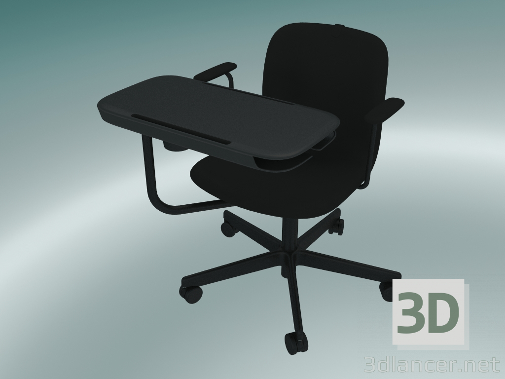 3d модель Кресло Learn со столиком спереди – превью