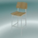 Modelo 3d Cadeira alta Loft (75 cm, Carvalho, Branco) - preview