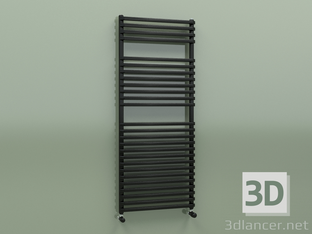 modello 3D Porta asciugamani NET (1200x500, Nero - RAL 9005) - anteprima