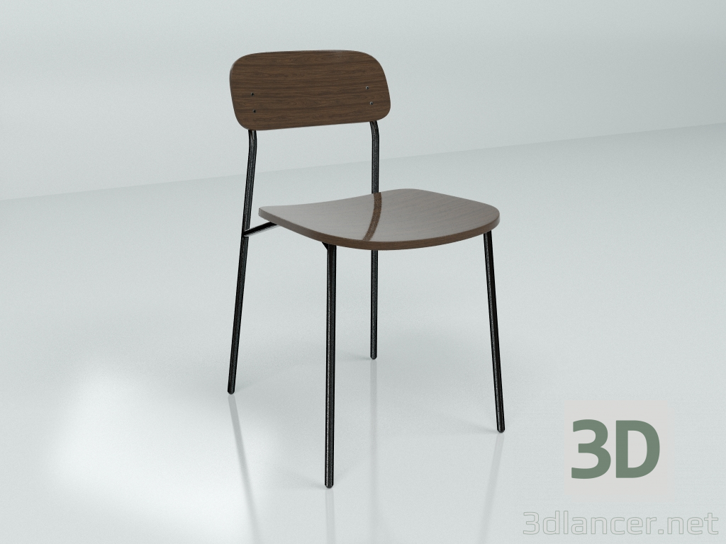 modello 3D Sedia 52° - 12° COPENAGHEN - anteprima