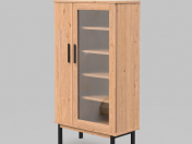 Asymmetric cabinet
