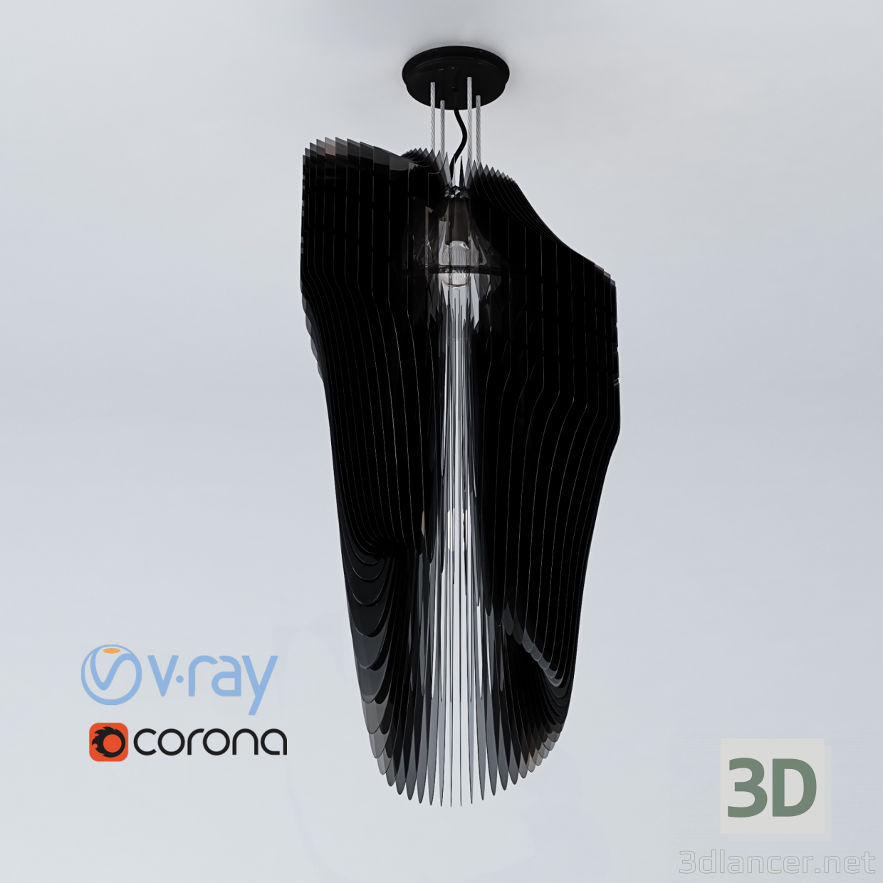 modello 3D di Lampada a sospensione Avia comprare - rendering