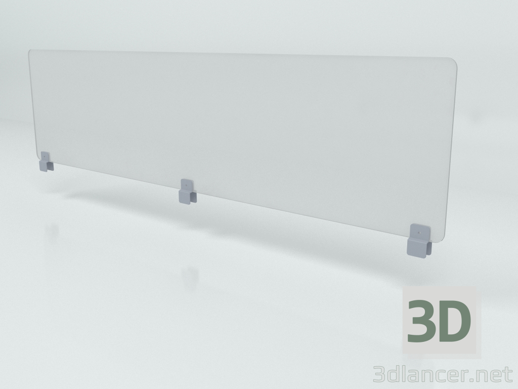 modello 3D Estensione Plexi per schermi PUX14 (1390x350) - anteprima