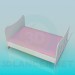 3d model Cot for baby girls - preview