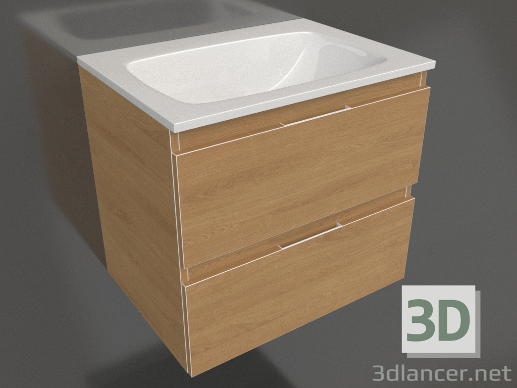 3d model Hanging cabinet 60 cm (ACC0106DZ) - preview