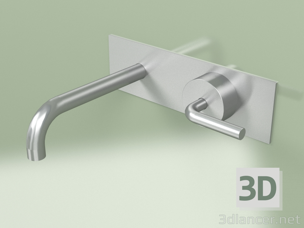 modello 3D Miscelatore idroprogressivo a parete con bocca erogazione (14 13R, AS) - anteprima
