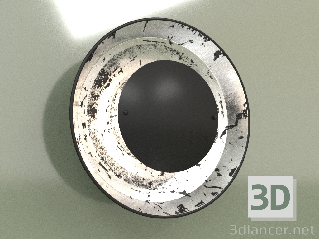 3D Modell Wandleuchte Sonnenfinsternis 5040 (silber) - Vorschau