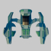 3d model Low poly spaceship - preview