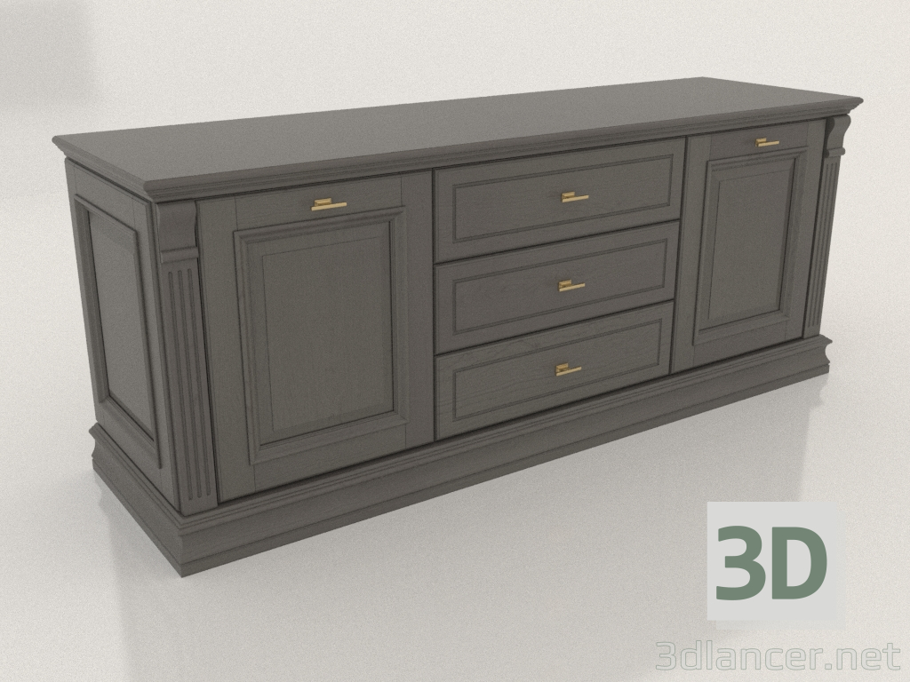 3d model TV stand (Gothic) - preview