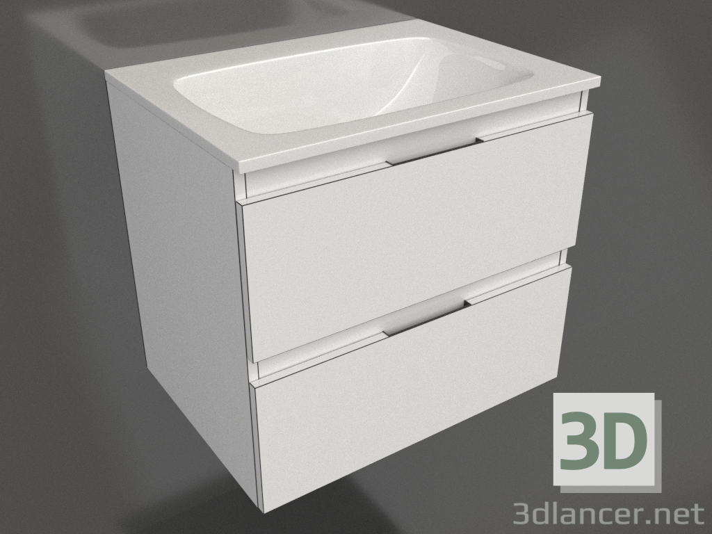 3D modeli Asma dolap 60 cm (ACC0106W) - önizleme