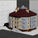 modello 3D Casa 3 piani - anteprima