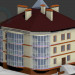 modèle 3D maison à 3 étages - preview